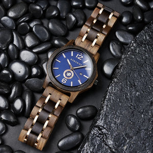 T135 Montre bois chronographe
