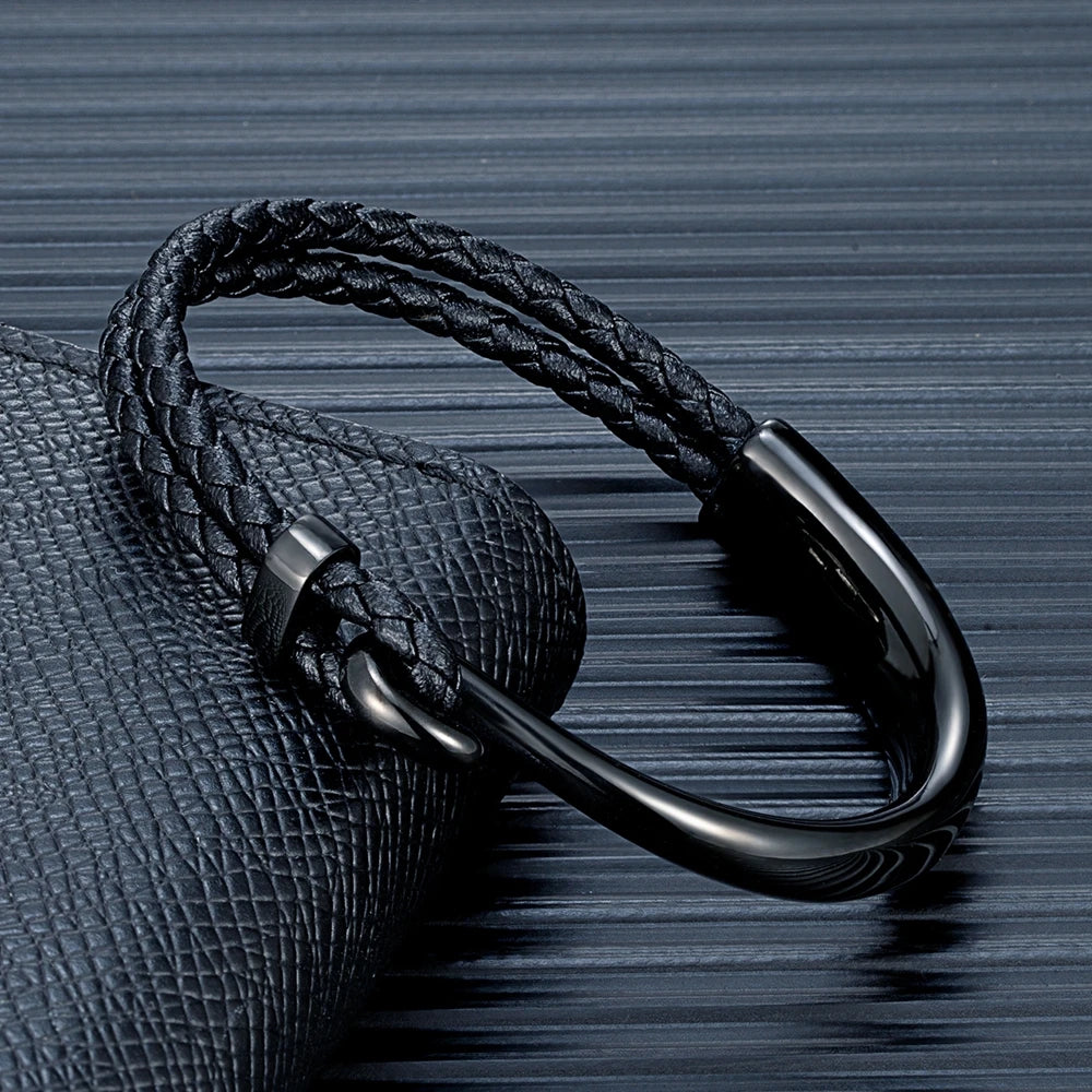 " new " Bracelet cuir manchette