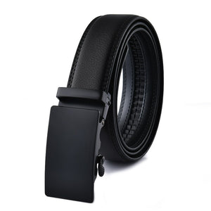 Fashion Automatic Buckle Men's Leather Belt Male Classy Touser Trend Belt for Men High Quality Designer Luxury Accessories 130cm