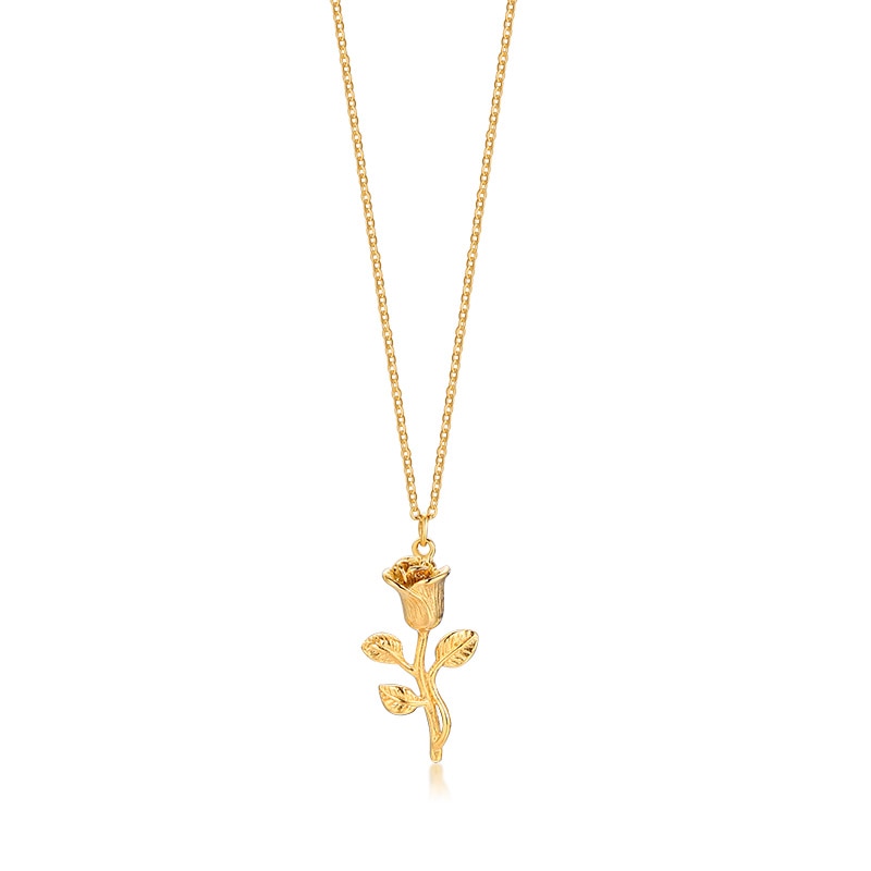 Collier pendentif fleur de Rose