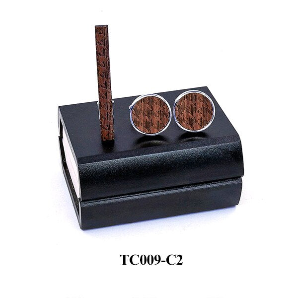 boutons et pince en bois TC009-C