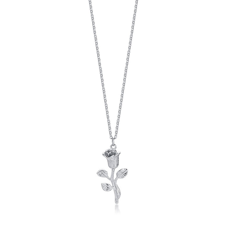 Collier pendentif fleur de Rose