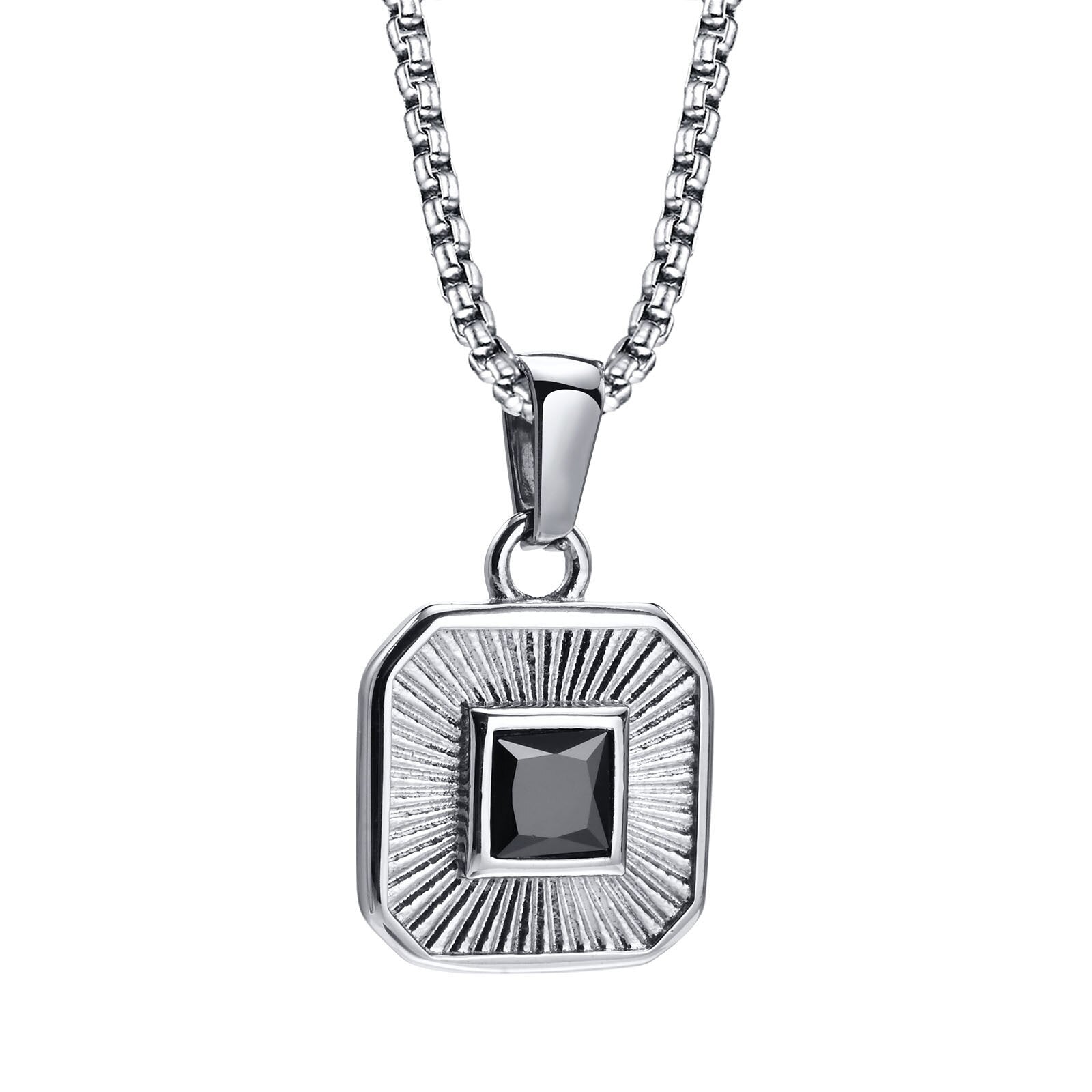 Collier Steel Cuban Figaro