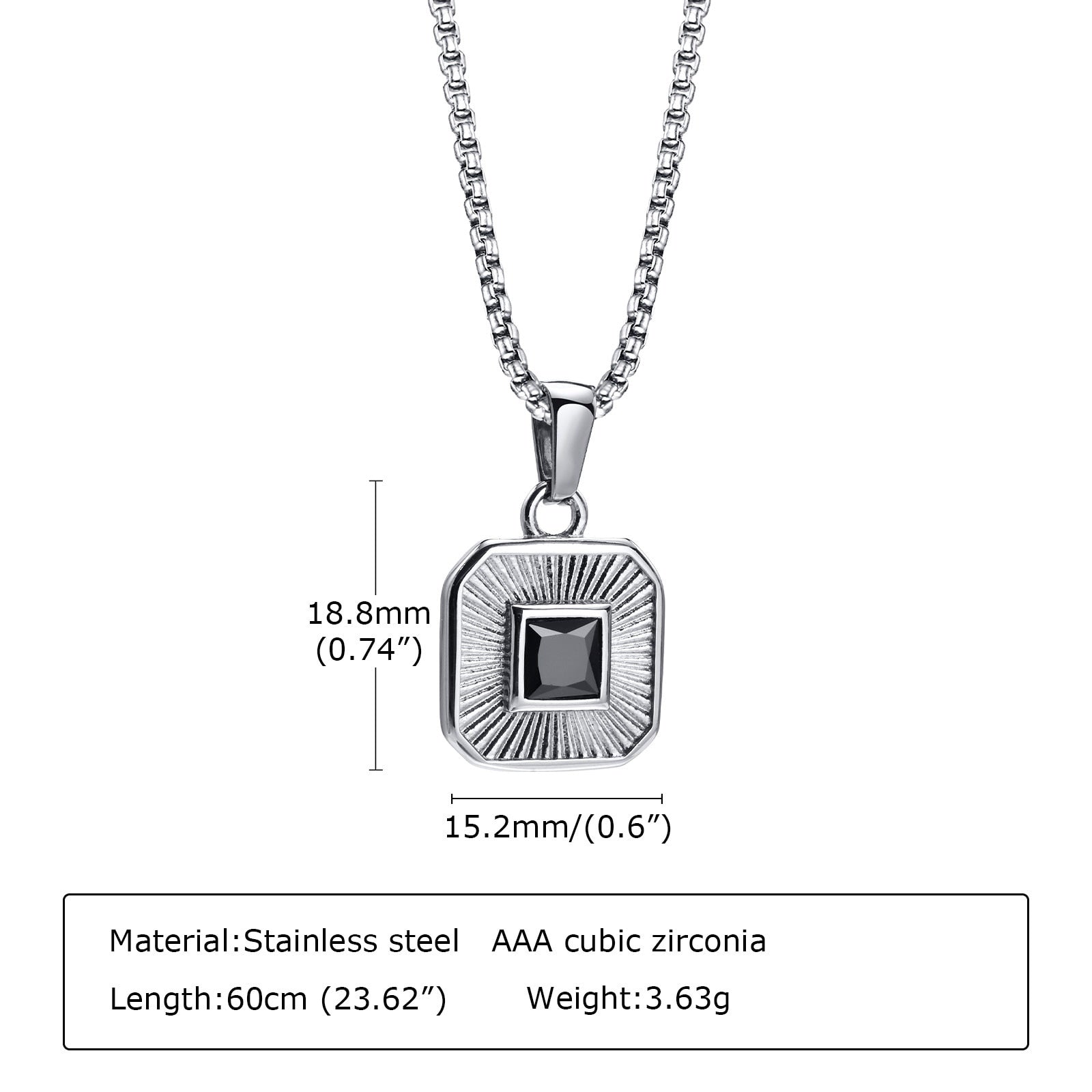 Collier Steel Cuban Figaro