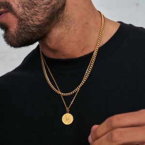 Collier pendentif boussole