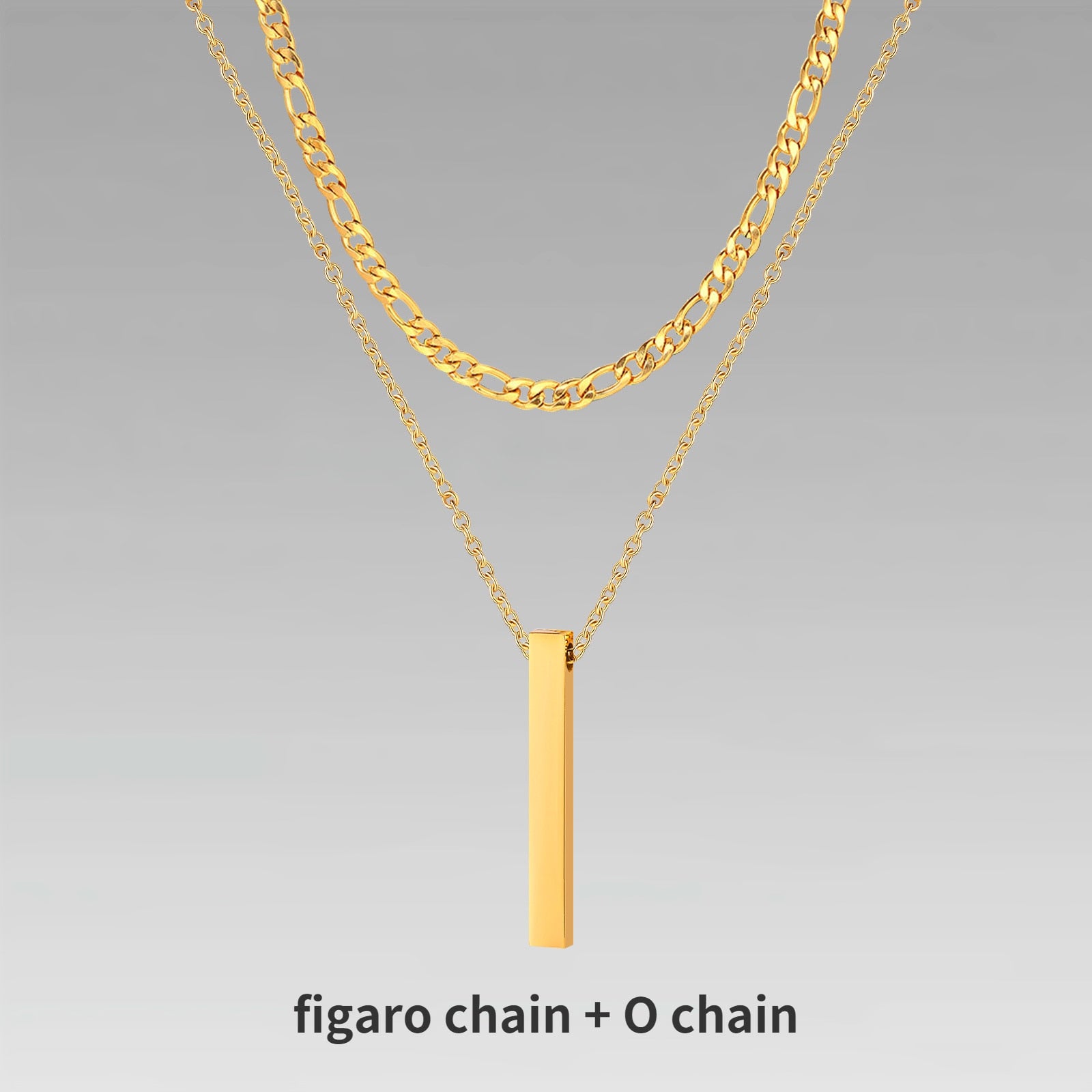 Collier 3D Vertical Bar