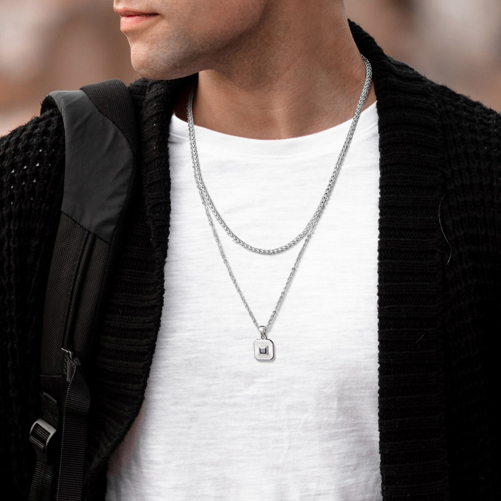 Collier Steel Cuban Figaro