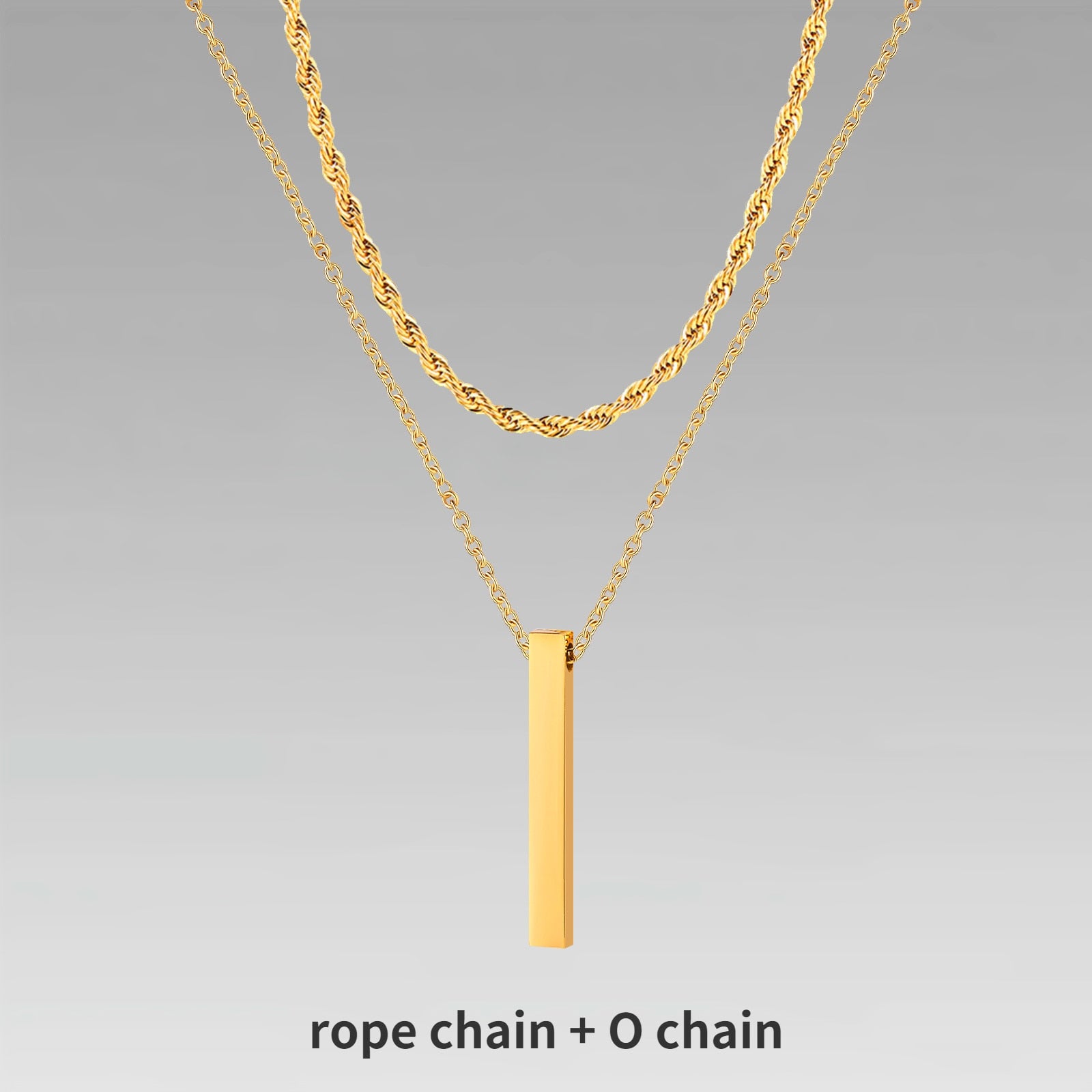 Collier 3D Vertical Bar