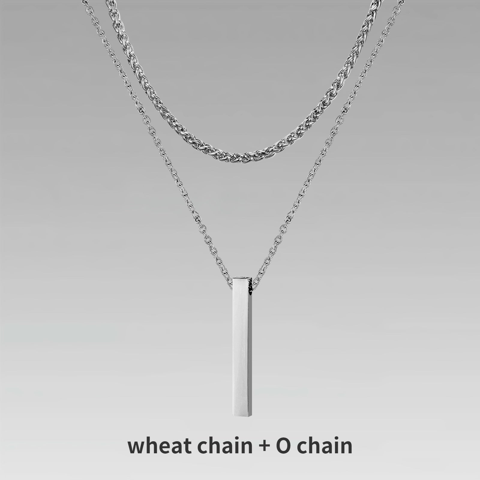 Collier 3D Vertical Bar