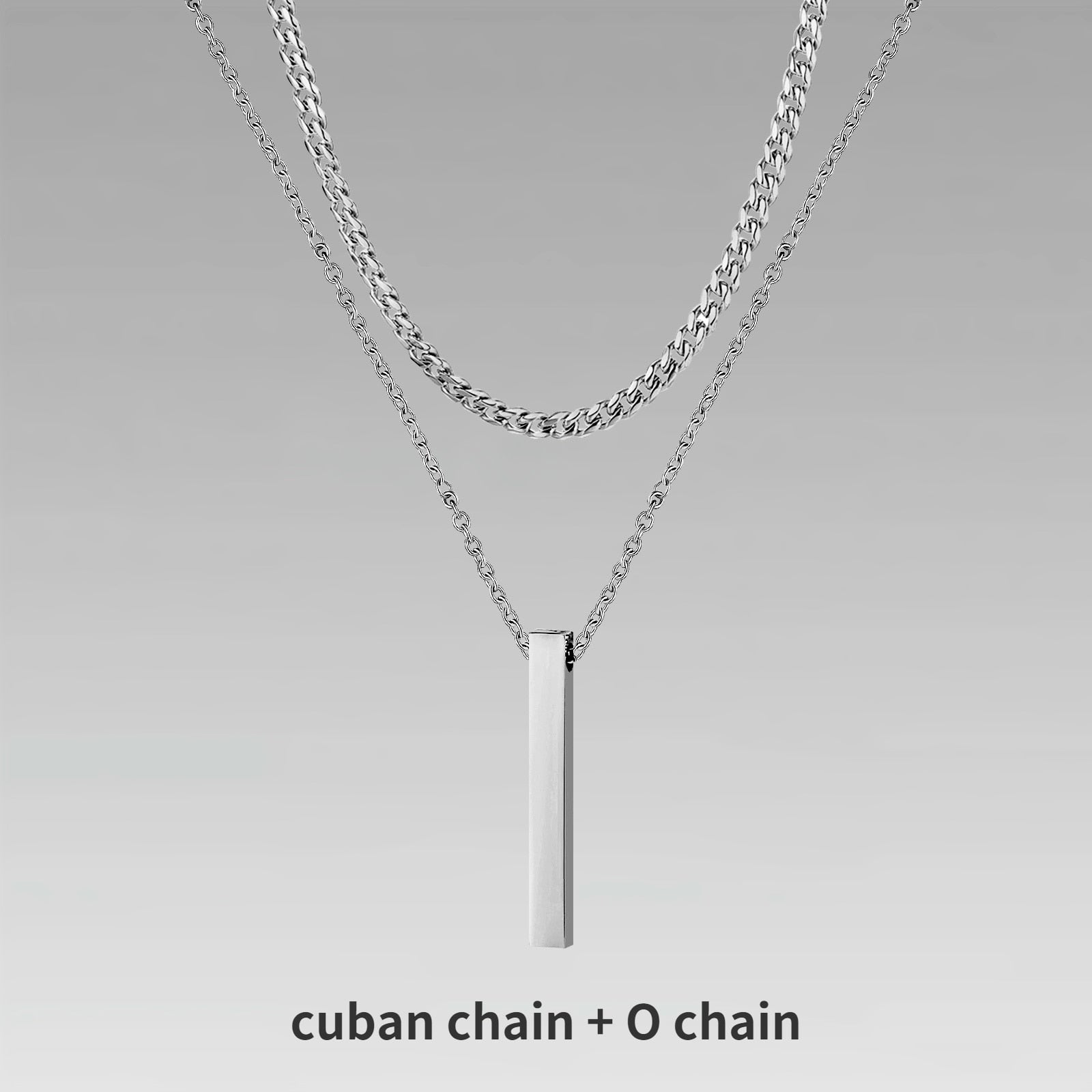 Collier 3D Vertical Bar