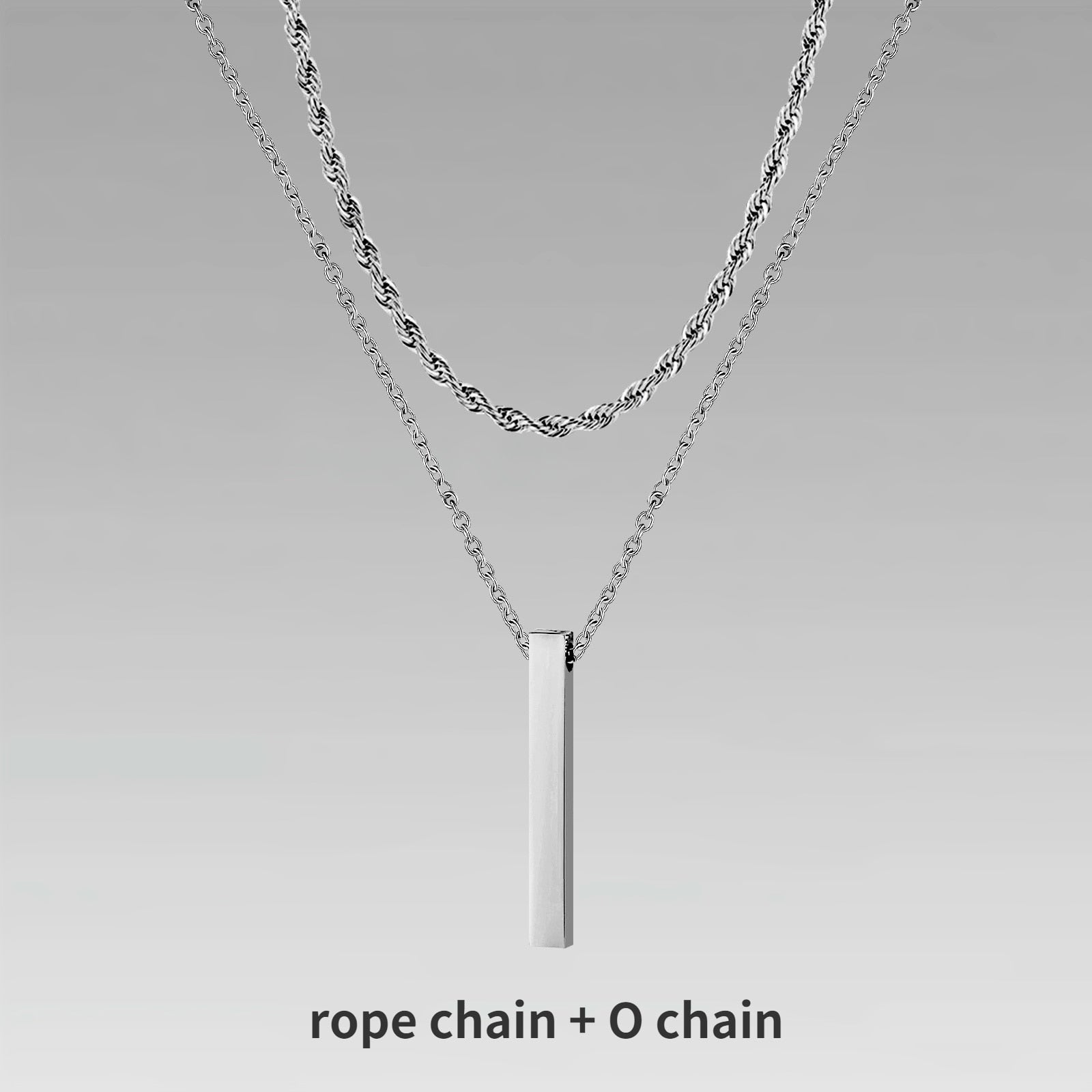 Collier 3D Vertical Bar