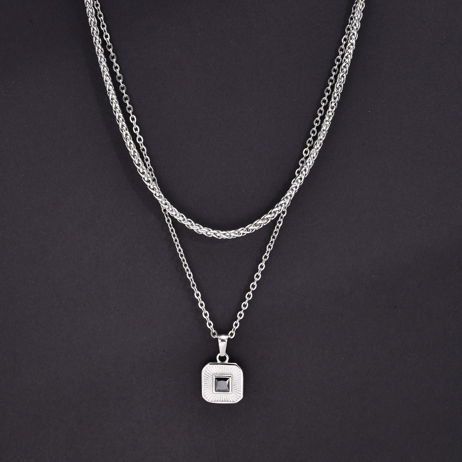 Collier Steel Cuban Figaro