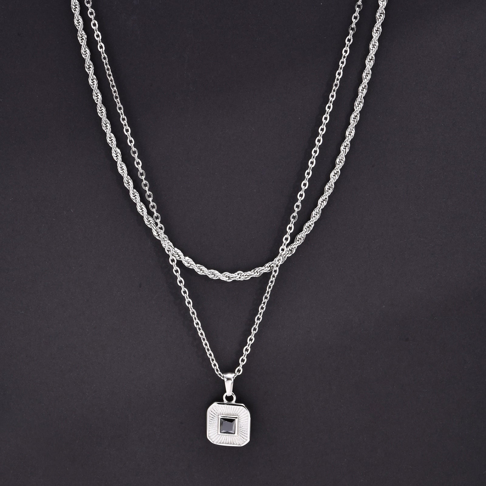 Collier Steel Cuban Figaro