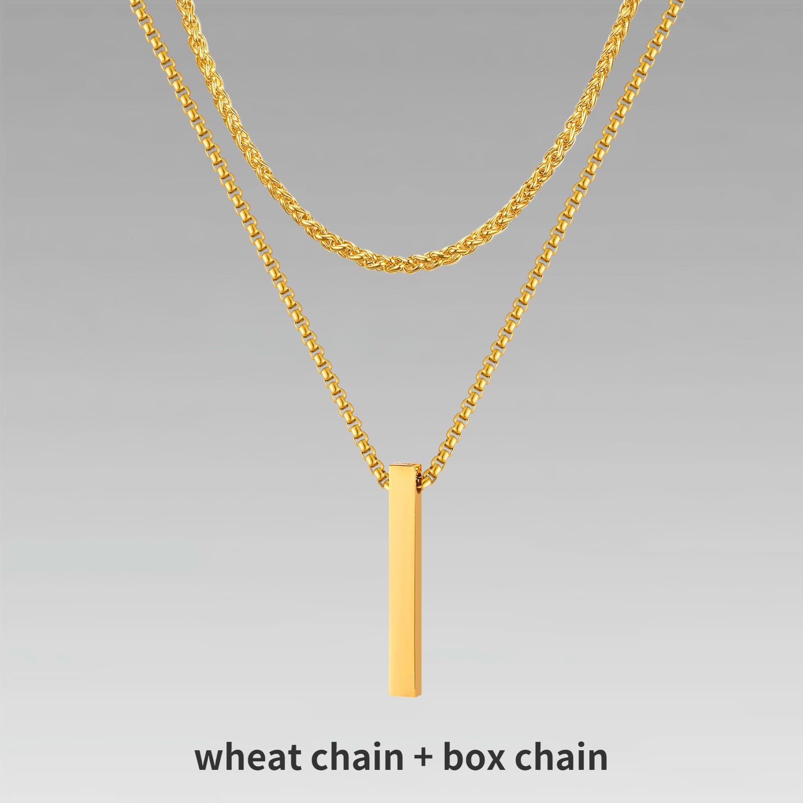 Collier 3D Vertical Bar