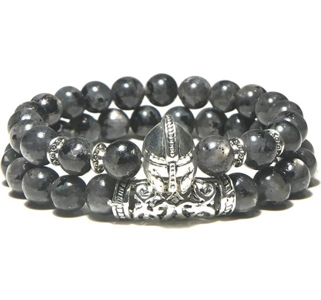 Bracelet perle Spartacus double