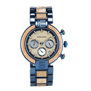 Montre bois chronographe Bobo Bird