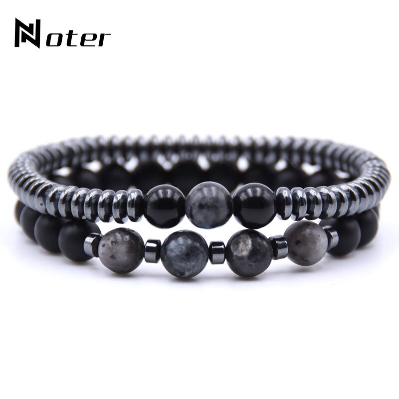 Bracelet perle: double hématite & co