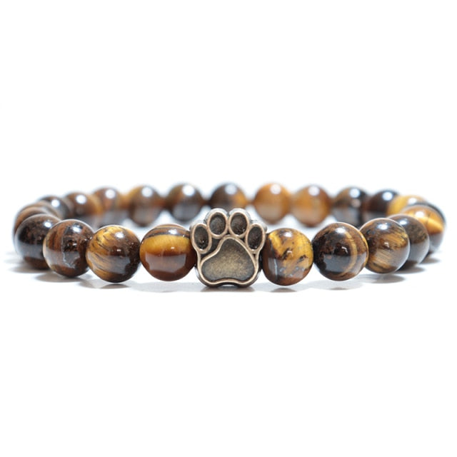 Bracelet pierre Bouledogue double