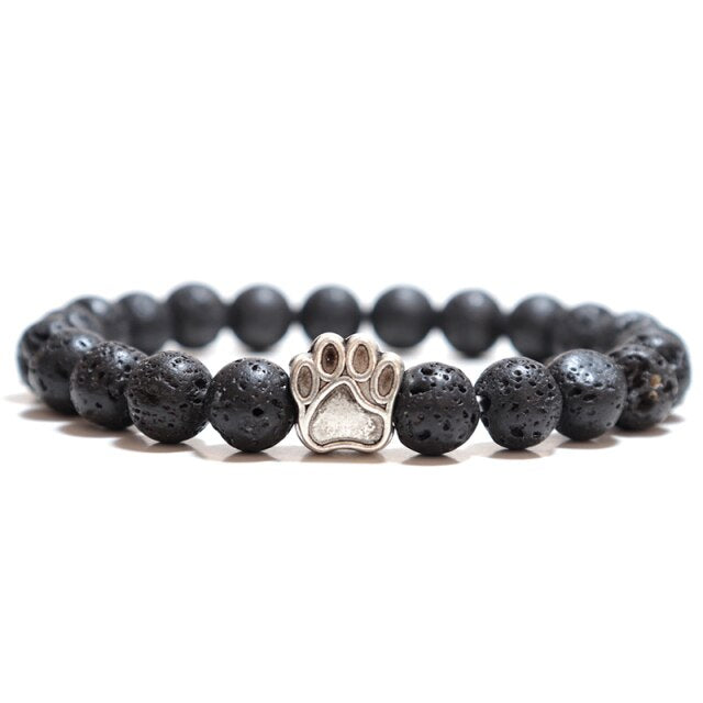 Bracelet pierre Bouledogue double