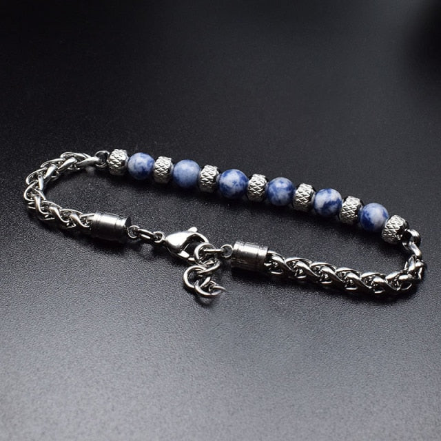 Bracelet perle & acier