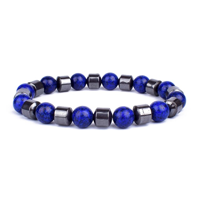 Bracelet perle tigre & hématite s'emmêle