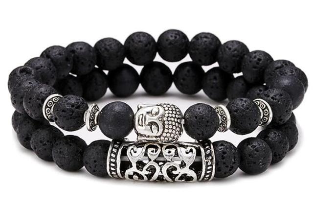 Bracelet perle bouda double