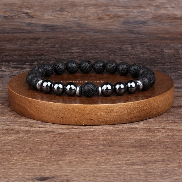 Bracelet perle hématite & cie